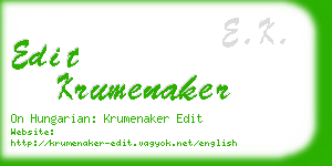 edit krumenaker business card
